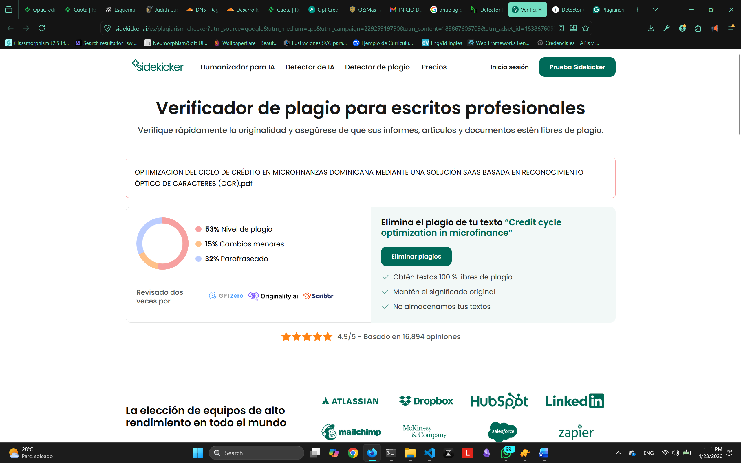 Cliente completando solicitud digital